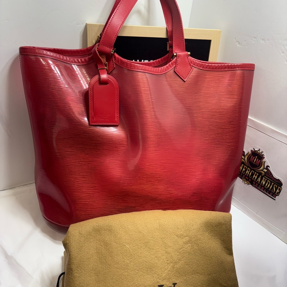 Louis Vuitton Vibrant Red Tote Bag
